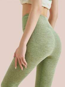 女士保暖緊身褲,多功能且時尚的底褲 - 綠色 - 查看 1