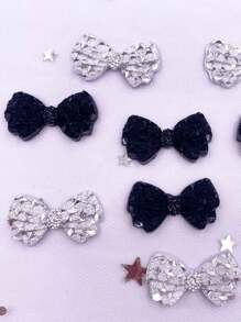 20pcs Random Mix Color Resin Shiny Butterfly With Rhinestone Decor Sticker For Diy Scrapbook, Mobile Phone Case, Decor, Earring Making And Craft Decoration Valentine's Day - Multicolor - View 5