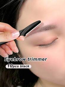 10 Piezas Herramienta Multifuncional De Exfoliación De La Piel, Navaja Para Cejas, Navaja Para Vello Facial, Navaja Para Afeitar Piernas - Negro - Ver 1