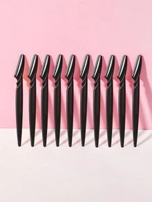 10 Piezas Herramienta Multifuncional De Exfoliación De La Piel, Navaja Para Cejas, Navaja Para Vello Facial, Navaja Para Afeitar Piernas - Negro - Ver 4