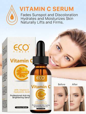 ECO FINEST 最优质的抗衰老和抗皱面部精华液 30 毫升批发优质维生素 C 精华液