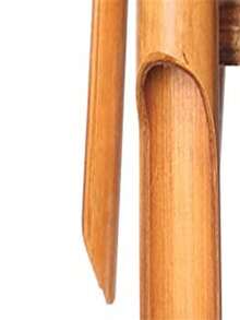 1 Pieza Sonajero De Viento Con Concha De Coco Natural Y Bambú En Tono Claro Para Decoración De Jardín - Color caoba - Ver 5