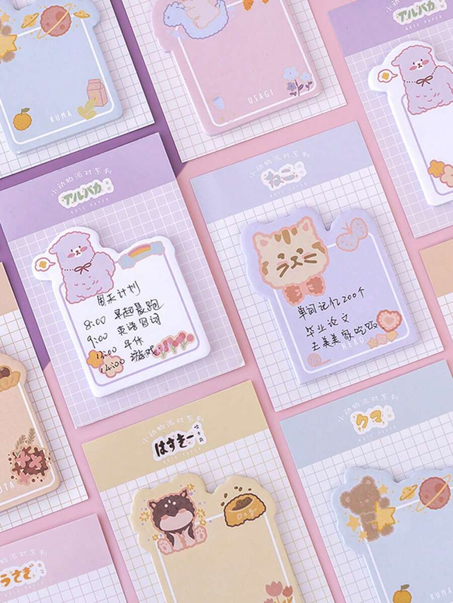 Creative Sticky Notes Cute Cartoon Sticky Notes 2 Packs