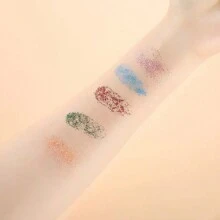 1 袋/10 克藍色美甲超細 0.1 毫米金箔粉和彩色閃光沙紋指甲粉適合 Diy 指甲裝飾 - 藍色 - 查看 3