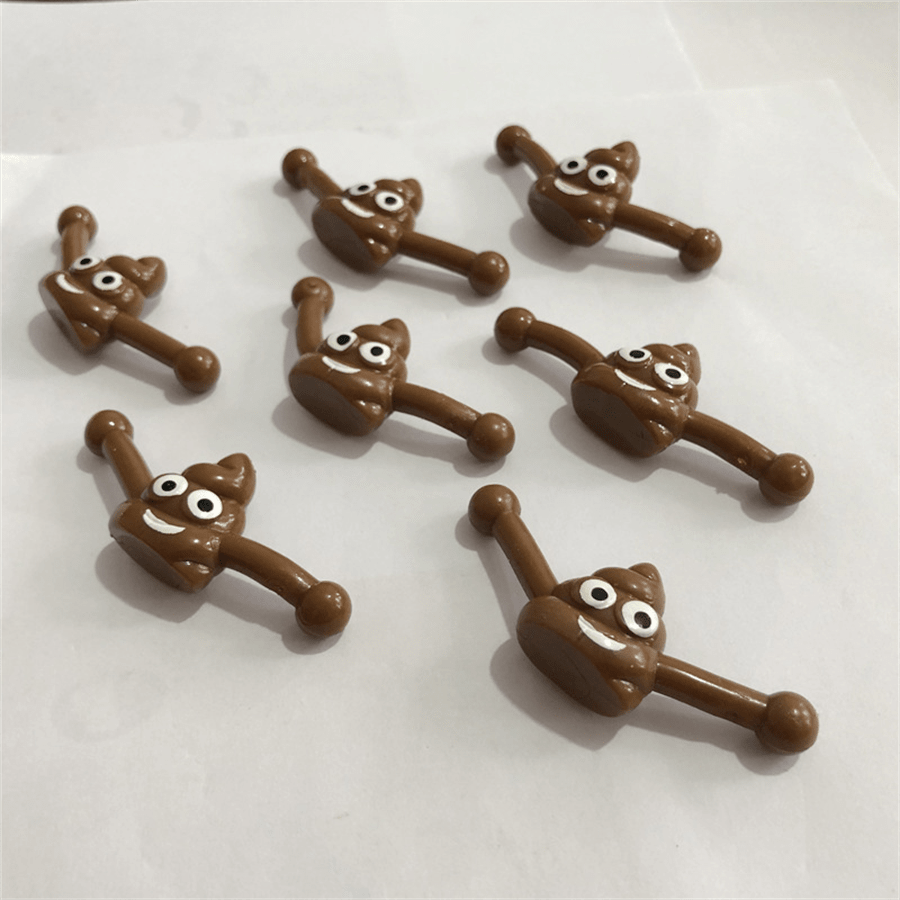 Poop Emoji Slingshot Toy for Kids Sticky Mini Slingshot Flying Poop ...