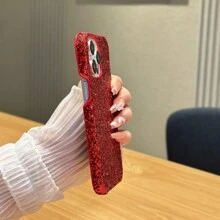 1 件豪華閃亮星星和水鑽裝飾手機殼相容 Iphone 15 Pro Max/三星 S23/oppo Reno7 4g - 紅色 - 查看 6