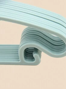 5pcs/set Or 10pcs/set Solid Color Baby Clothes Hangers, Suitable For Daily Use - Blue - View 5