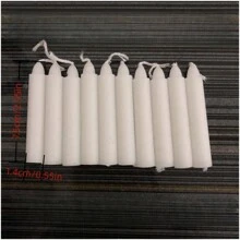 10pcs Home Lighting Emergency Round Candle For Bar, Western Restaurant Atmosphere Decoration - Red - View 6