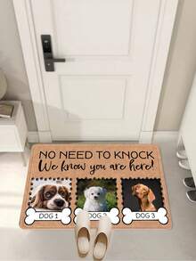 1 Miếng Dễ thương Chó Thảm cửa , Hiện đại Polyester Thảm ngoài trời trong nhà Đối với Nhà - Nhiều màu - Xem 1