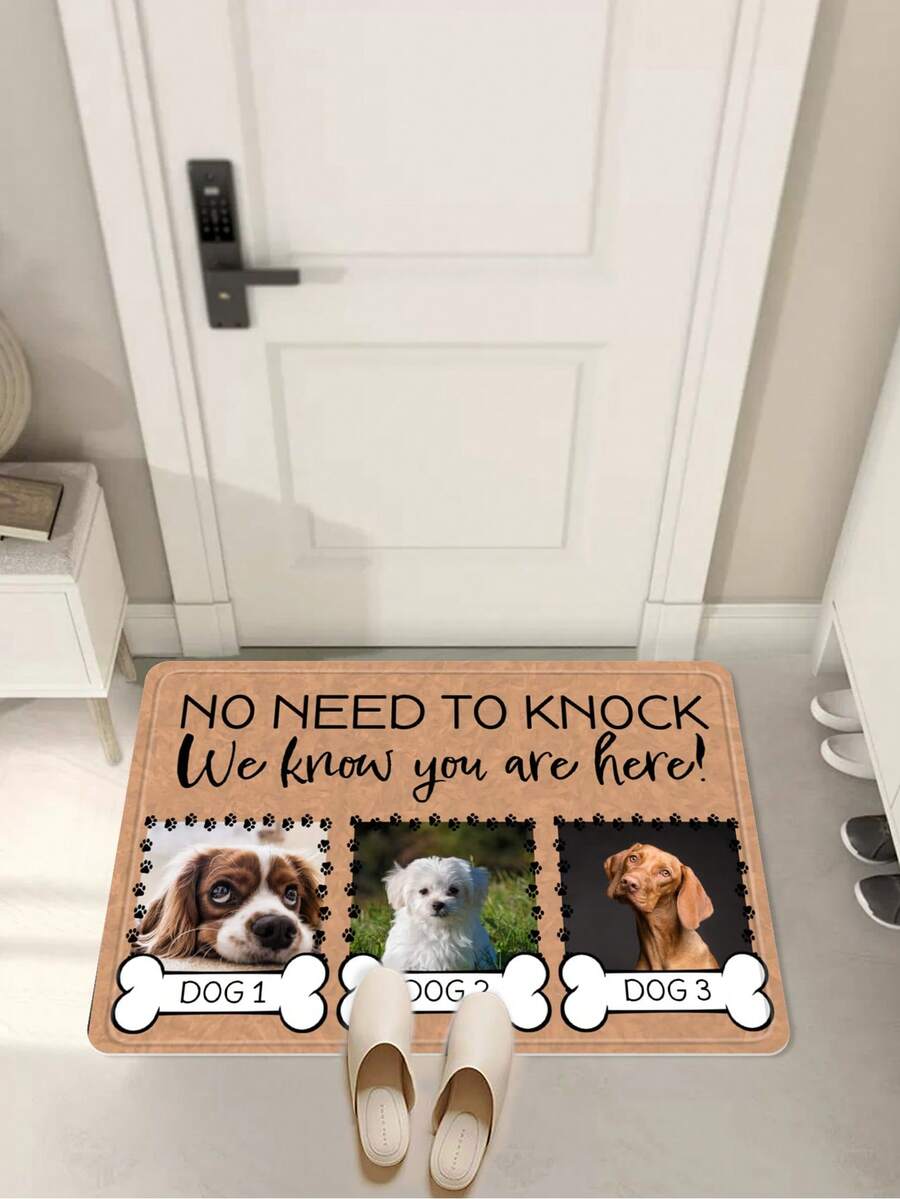 1 Miếng Dễ thương Chó Thảm cửa , Hiện đại Polyester Thảm ngoài trời trong nhà Đối với Nhà - Nhiều màu - Xem 1