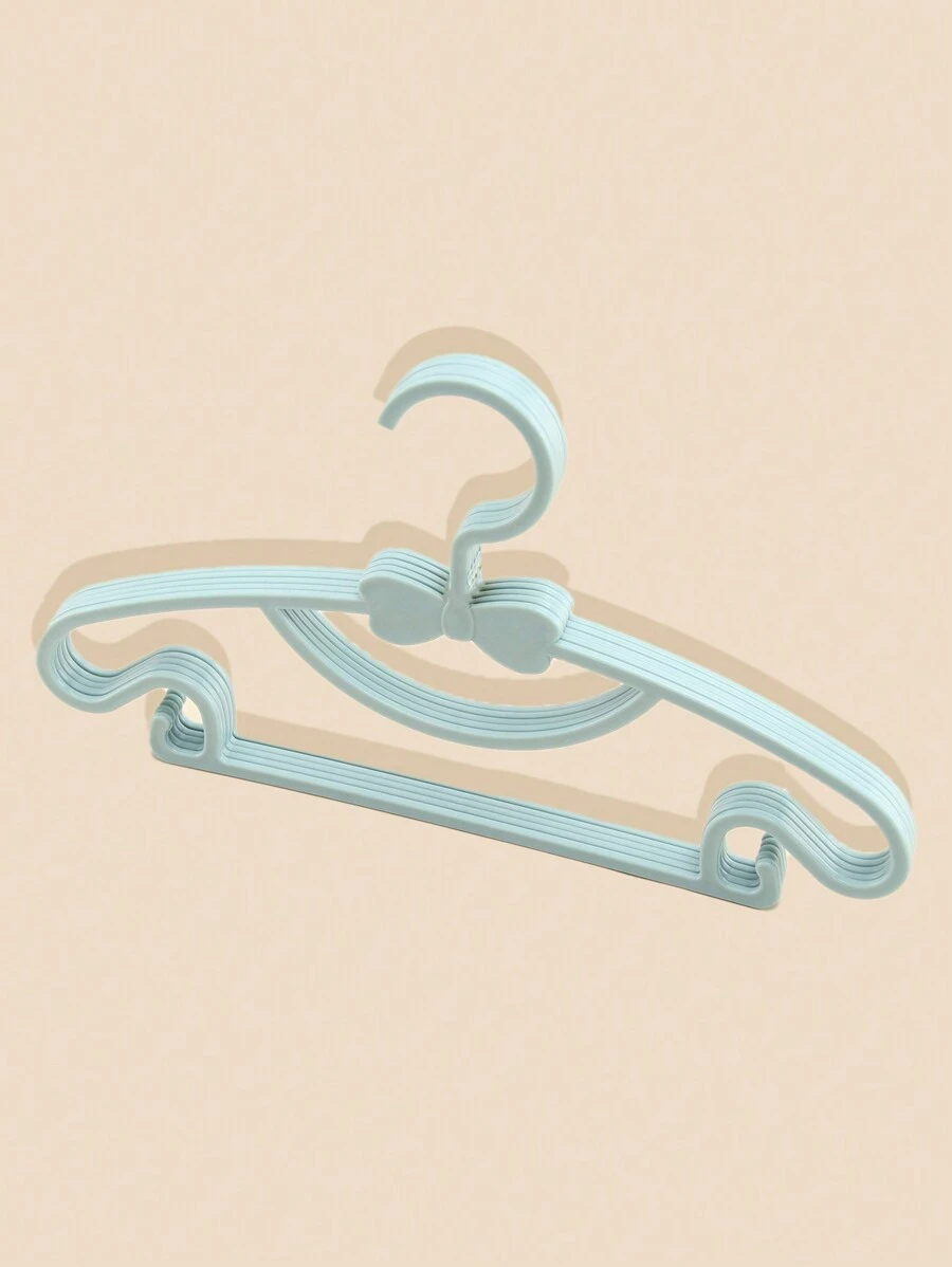 5pcs/set Or 10pcs/set Solid Color Baby Clothes Hangers, Suitable For Daily Use - Blue - View 1