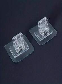 FEPK 2pcs Shower Curtain Rod Holder, Window Curtain Rod Bracket, Adjustable No Drill Shower Curtain Rod Support, Wall-Mounted Curtain Hook, Towel Rod Hook, Kitchen Bathroom Living Room Accessories Home Bathroom Decor Fall Decor Bathroom Accessories Back To School