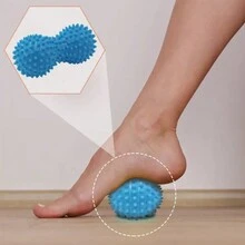 1入組可充氣花生按摩針球,適合肌肉放鬆、足部按摩、瑜珈、物理治療等用途