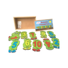 Gusano Numérico Bilingüe Rompecabezas Juego Mesa Didáctico - Verde - Ver 2