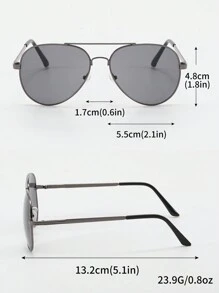 2pcs Pilot Style Metal Outdoor Driving Beach Fashion Glasses, Suitable For Daily Wear Beach Accessories Glasses Shades Looks Street Style And Suit For Sweater Jacket Sweatshirt Hoodie Leather Pants And Cargo Pants For Summer Beach Vacation,Outdoor,Travel