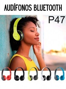 P47 Wireless Headphones, Bluetooth Headphones, Wireless Headphones, Wireless Headphones, Bluetooth Headphones. - Black - View 4