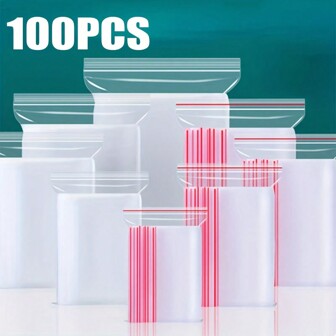 100pcs/bag PE Self Sealing Bags Diamond Painting Diamond Accessories Plastic Bag Plastic Vacuum Bag Transparent Self Adhesive Seal Bag Gifts Packaging Bag Multifunctional Tool Perfect for DIY Artists and Crafters