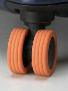 8pcs Black Luggage Case Wheel Protection Cover - Black - View 6