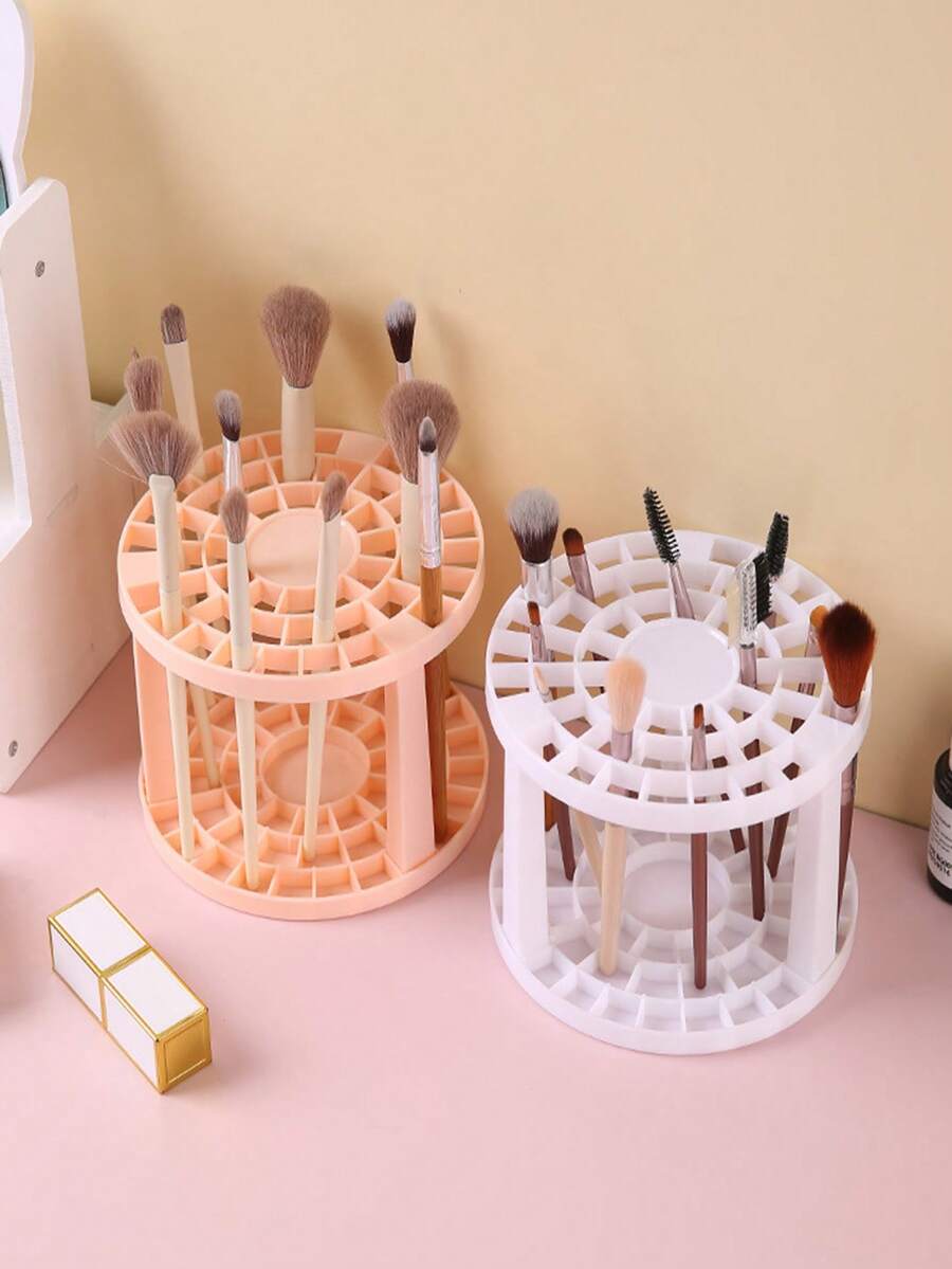 1入組創意化妝盒支撐架帶刷支架,筆筒,大容量節省空間美妝工具收納架適用於化妝品畫筆和鋼筆
