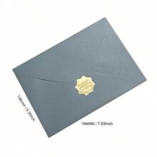 10 Piezas De Sobres Rectangulares De Perlas Brillantes Para Tarjetas De Invitación De Boda De 194x136mm - Multicolor - Ver 2