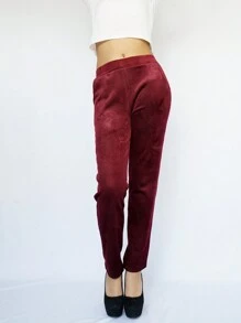 pantalon afelpado mujer/pantalon afelpado para el frio/Ropa de Mujer - Rojo - Ver 1