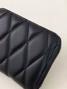 1pc Solid Color Stitched Design Short Zipper Wallet For Daily Use Date Present Card Holder Wallet Business Card Holder Credit Card Holder Women For Women Wallet Mini Wallet Purse Wallet Card Wallet