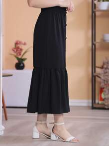 Women Skirts - 黑色 - 查看 3