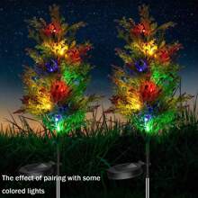 1pc Artificial Mini Christmas Cypress Tree In Pot For Tabletop, Living Room Decoration - Green - View 8