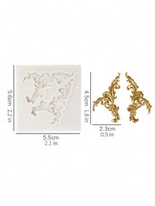 1pc Vintage Embossed Silicone Mold - Multicolor - View 2