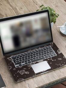 1set Diy No Residue Scratch-proof Laptop Protective Sticker With Printed Pattern, Suitable For 15.6 Inch - 16 Inch Of Hp Dell Lenovo Apple Asus Acer Compaq Laptops - Multicolor - View 2