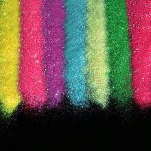 1 袋/10 克藍色美甲超細 0.1 毫米金箔粉和彩色閃光沙紋指甲粉適合 Diy 指甲裝飾 - 藍色 - 查看 2