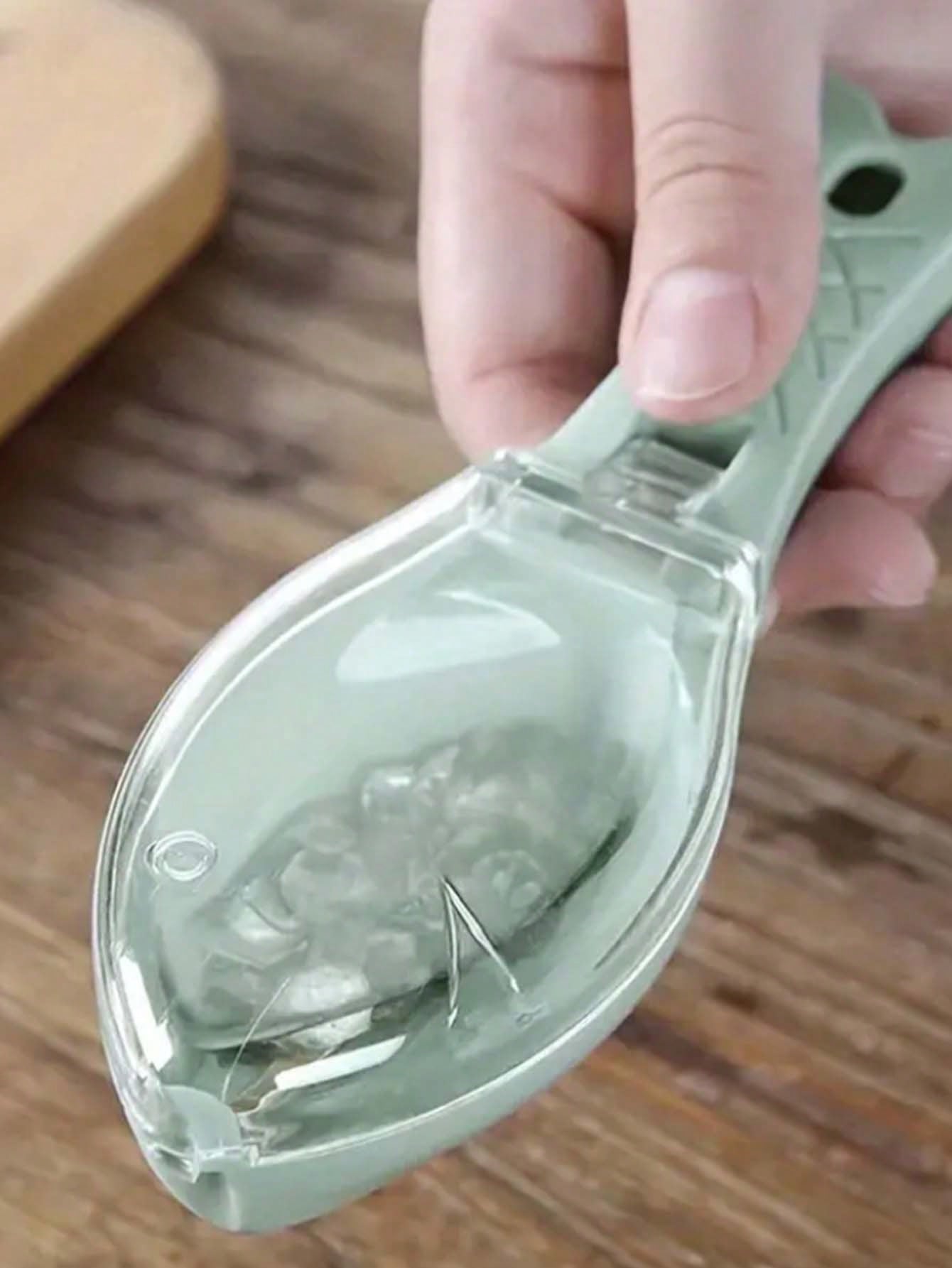 جهاز تنظيف الأسماك بغطاء علوي 1 قطعة ، ملقط تقشير...