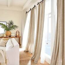 1 Miếng chất liệu da PU Rèm Dán Giá đỡ , Giá đỡ thanh rèm , chất liệu da PU Vòng Dây đeo Đối với Gỗ Rèm Dán , Móc treo tường Đối với Treo Khăn tắm Tấm thảm Ca nô Paddle , Boho Nhà nông Phong cách - màu đen - Xem 5