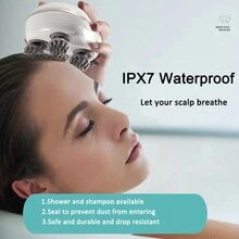 White Handheld Electric Scalp Head Massager - White - View 5