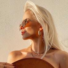 1對歐美風格鈦鋼耳環,18k金鍍中空螺紋時尚女性復古金屬耳夾耳飾