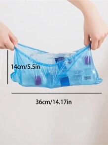 40pcs Disposable Waterproof Indoor Shoe Covers, Thickened, Anti-Dust, Portable Transparent Plastic Foot Cover For Rainy Days, Home Use Summer Cooling,Beach,Travel