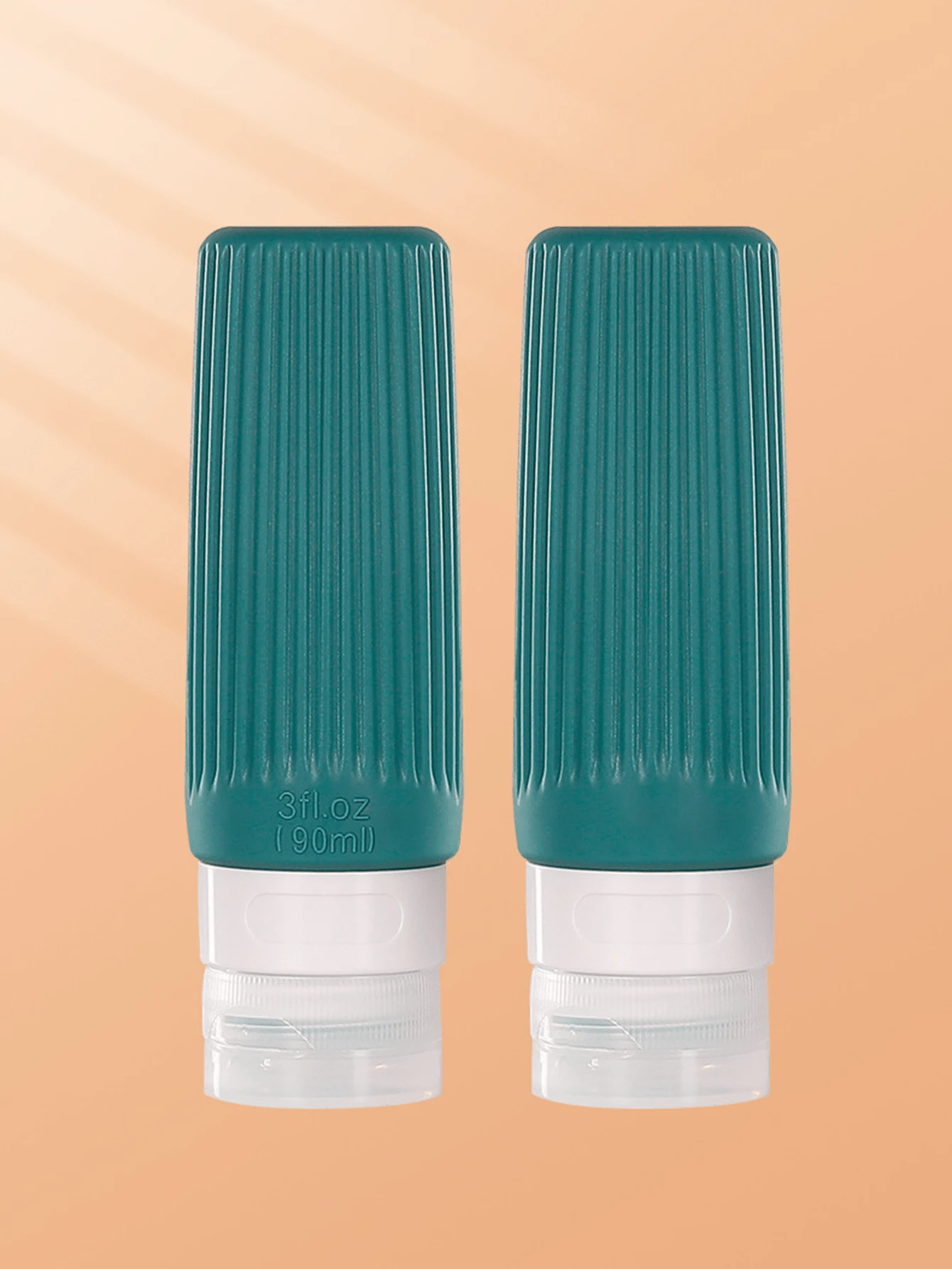 1pc 90ml Silicone Travel Refillable Bottle For Toiletries Storage - Cadet Blue - View 1