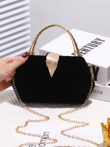 Fashionable Square Handbag With Rhinestone Hardware, Suitable For Party, Banquet, Birthday Gift, Cocktail Or Wedding Attire, Includes Handles And Detachable Shoulder Strap