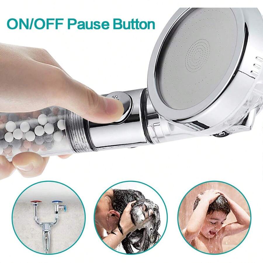 Shower Head With Filter,3 Modes Shower Envy Showerhead With On Off