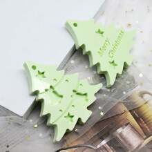 1 件聖誕主題矽膠模具,適用於 Diy 水晶樹脂鹿和聖誕樹形狀的吊牌、蛋糕裝飾、軟糖模具、裝飾品