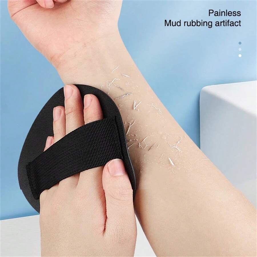 1pc Bathing Tool For Home Use - Bathing Sponge/cloth, Back Scrubber For Exfoliating And Dirt Removal - Black - View 1