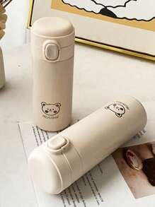 WORTHBUY 1pc 320ml Stainless Steel Vacuum Insulated Straight Drink Cup, Portable Leakproof Coffee & Drinks Cup For Adults And Kids, Suitable For School, Office, Picnic And Travel - Beige - View 4