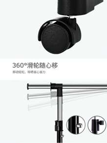 Perchero de UN TUBO para Ropa, Perchero para Ropa Ajustable, Perchero Ajustable Poste Unico, Organizador Estante de Ropa con Ruedas para Colgar Ropa - Negro - Ver 8