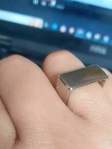 Men's Single Ring - Silver - View 2