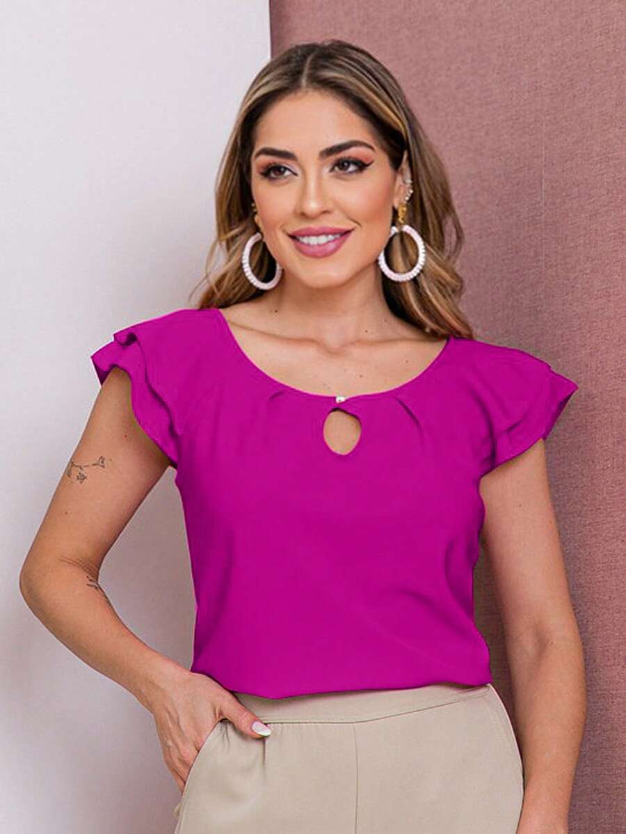 Women Blouses - Purple - View 1