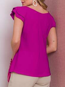 Women Blouses - Purple - View 2