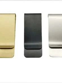 Clip Para Billetes Cartera Hombre Tarjetero Money Clip - Negro - Ver 2