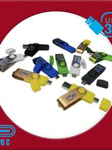 Memoria Usb Pendrive Flash Drive 64gb 2en1 Tipo C + Usb 3.0 - Azul - Ver 6