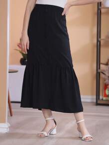 Women Skirts - 黑色 - 查看 2
