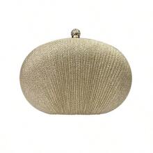 Rhinestone Decor Ladies' Evening Bag - Gold - View 1